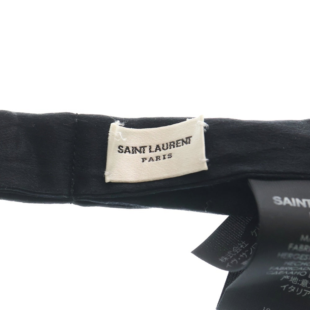 SAINT LAURENT PARIS(サンローランパリ) ナロータイ ネクタイ ブラック