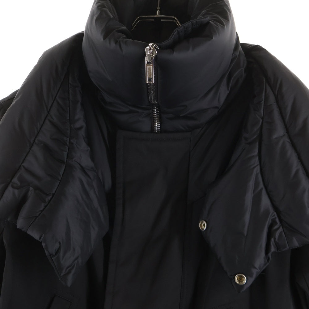 Rick Owens(リックオウエンス) 20AW ハイネック パファー コート ロング ジップアップコート ブラック RU20F3983-TTNZU