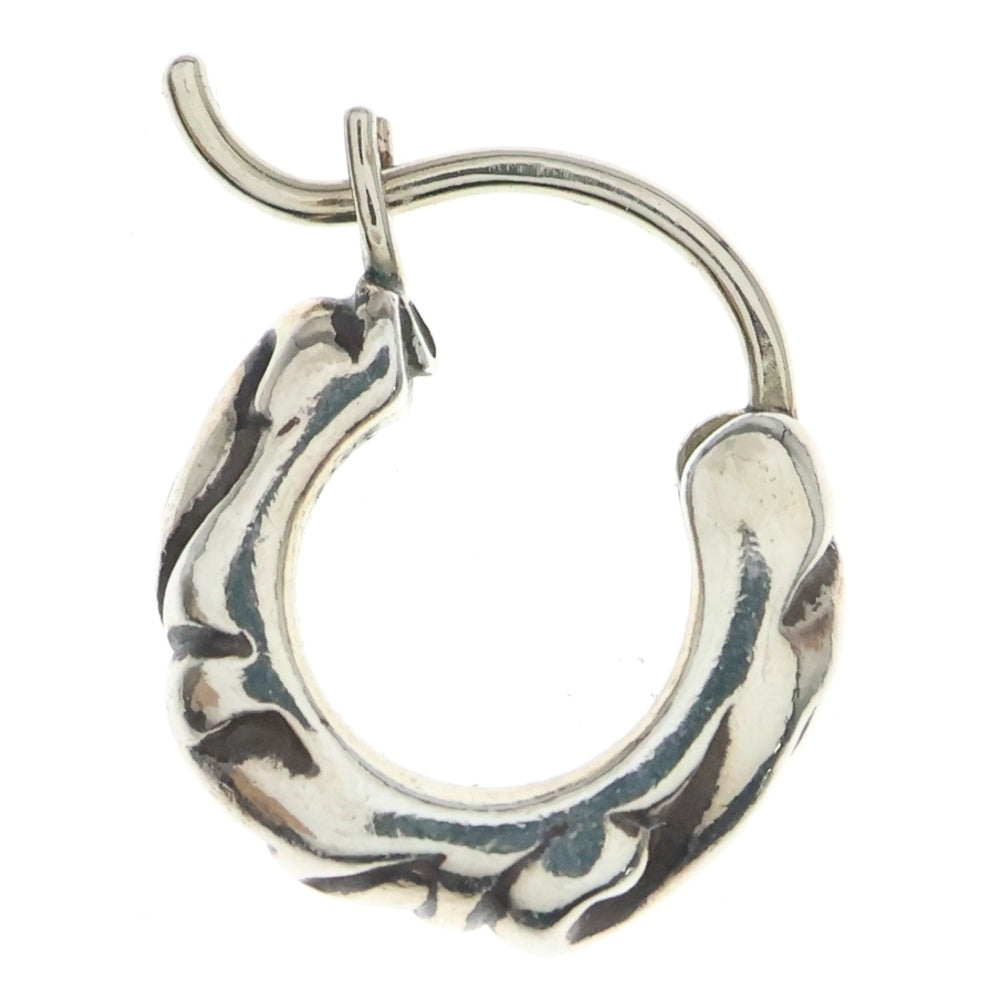 CHROME HEARTS(クロムハーツ) TNY HOOP SCRL タイニースクロールフープ シルバーピアス シルバー