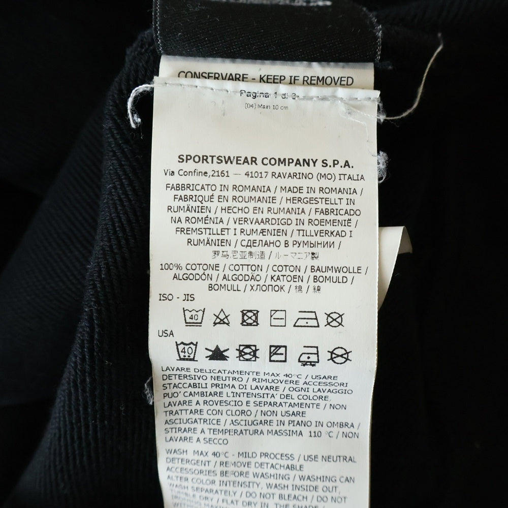 STONE ISLAND(ストーンアイランド) PULLOVERSWEAT ロゴワッペン プルオーバースウェット ブラック 721563051