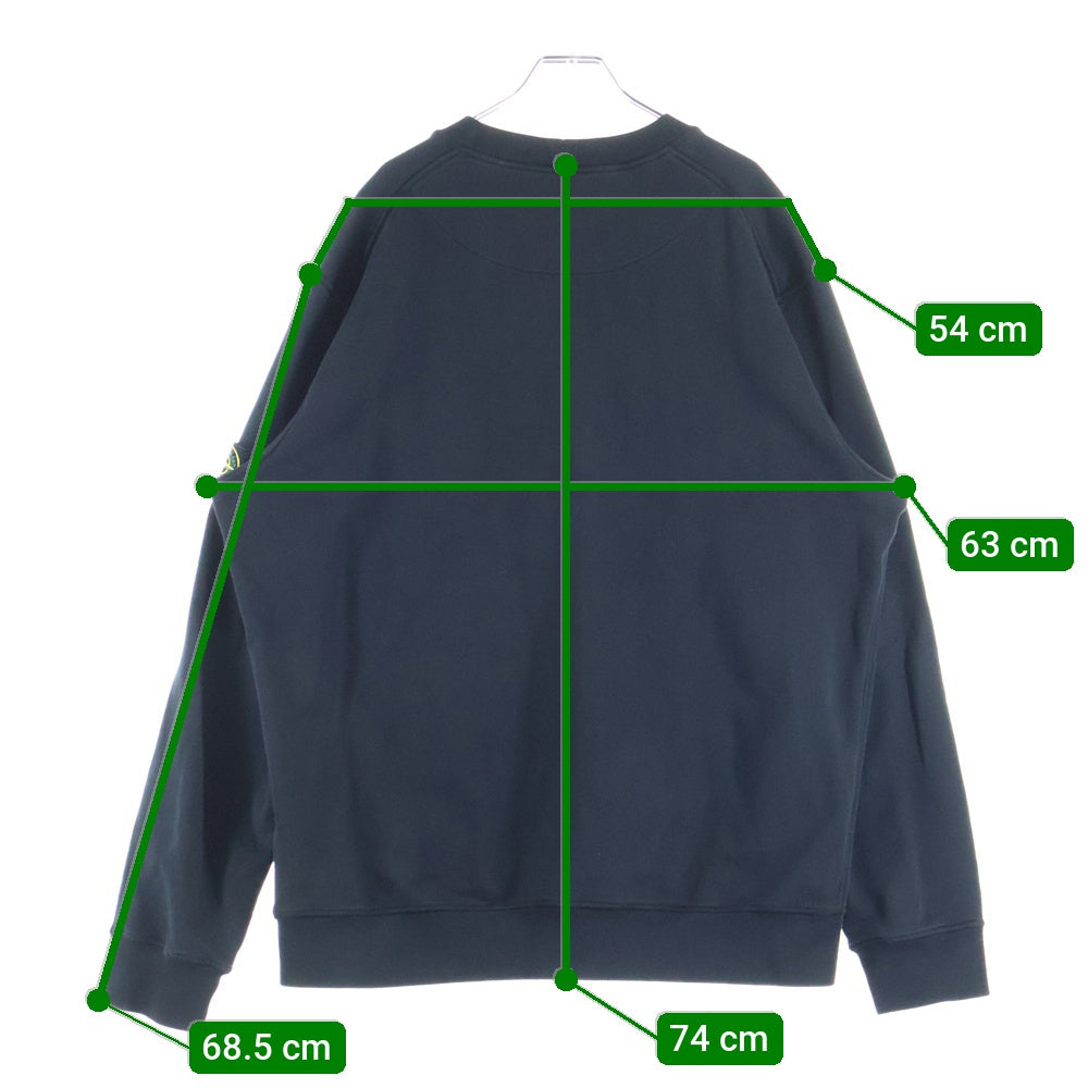 STONE ISLAND(ストーンアイランド) PULLOVERSWEAT ロゴワッペン プルオーバースウェット ブラック 721563051