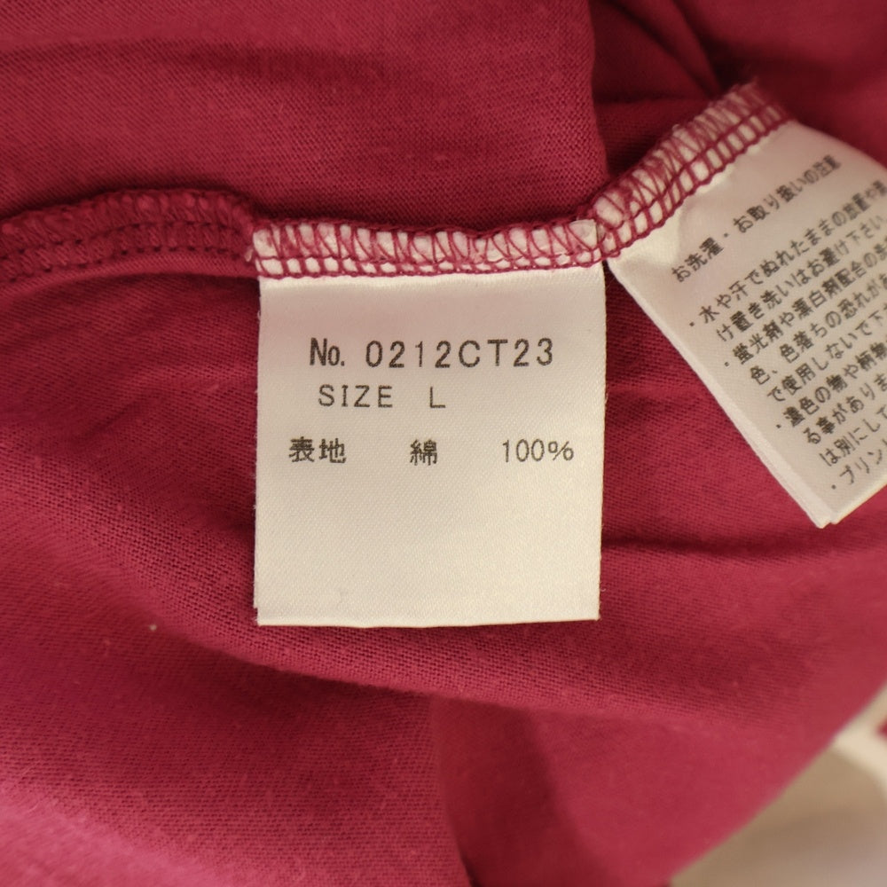 HYSTERIC GLAMOUR(ヒステリックグラマー) × KAWS カウズ ORIGINAL FAKE オリジナルフェイク ガールプリント 半袖Tシャツ ピンク 0212CT23