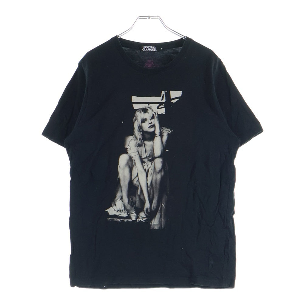 HYSTERIC GLAMOUR(ヒステリックグラマー) COURTNEY LOVE コートニーラブ 半袖Tシャツ ブラック 0201CT13