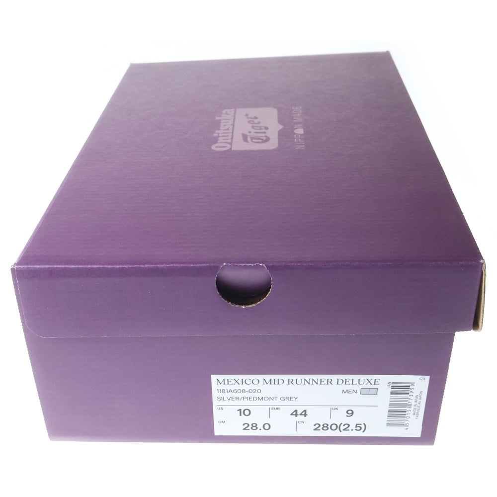 Onitsuka Tiger(オニツカタイガー) MEXICO MID RUNNER DELUXE メキシコミッドランナー デラックス ミッドカットスニーカー シルバー 1181A608