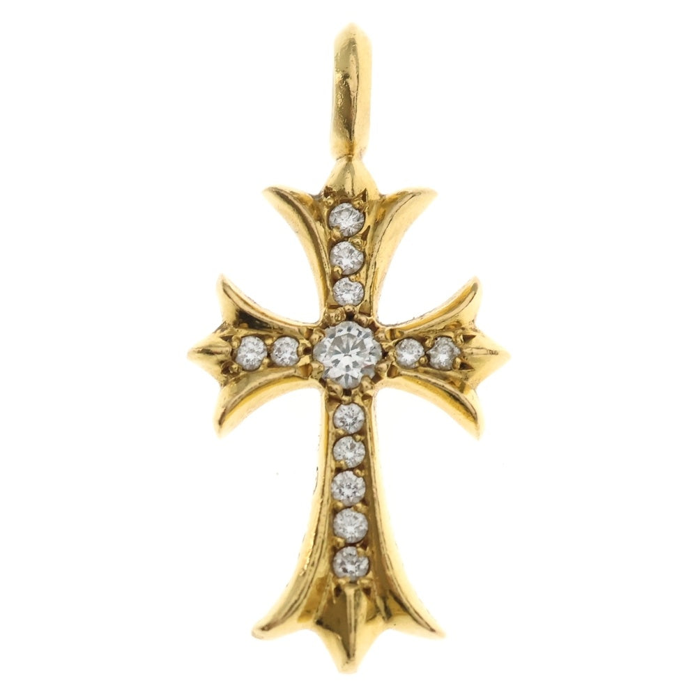 CHROME HEARTS(クロムハーツ) 22K TNY CRSF P/DIA タイニーファットクロス PAVEダイヤ ペンダントトップ ゴールドBCA033