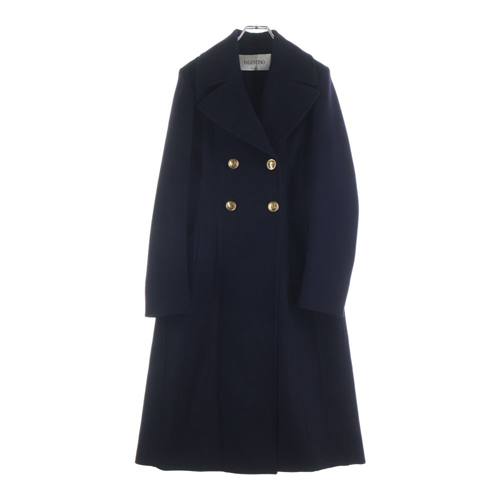 VALENTINO(ヴァレンティノ) 21AW ウール×カシミヤ ロングコート ネイビー WB3CA5U51SE レディース