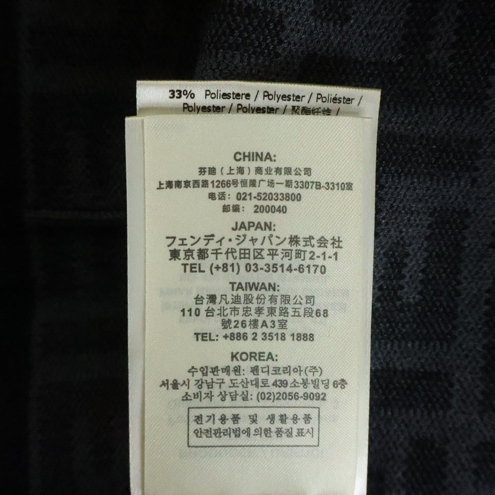 FENDI(フェンディ) FFロゴ ズッカ柄 ニットワンピース ブラック FZD753 A5QG レディース