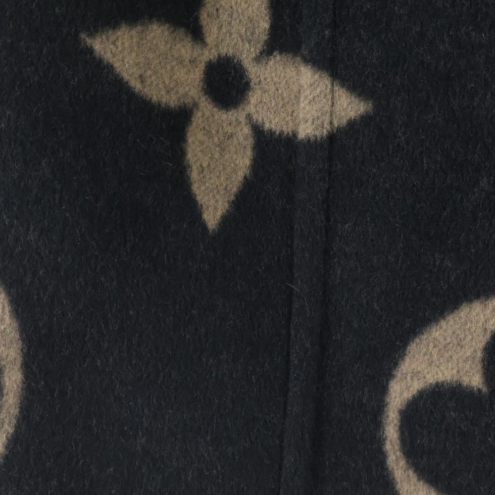 LOUIS VUITTON(ルイヴィトン) 21SS モノグラム ジャイアント シルク×ウール タイトミニスカート ブラウン RW21W TUV FKSK06 レディース