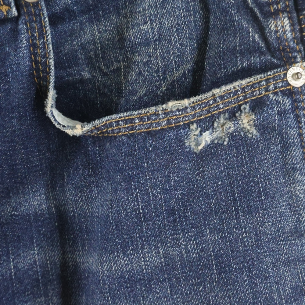 BALENCIAGA(バレンシアガ) グランジリップドオフ バギー デニム パンツ インディゴ 838672 TSW72