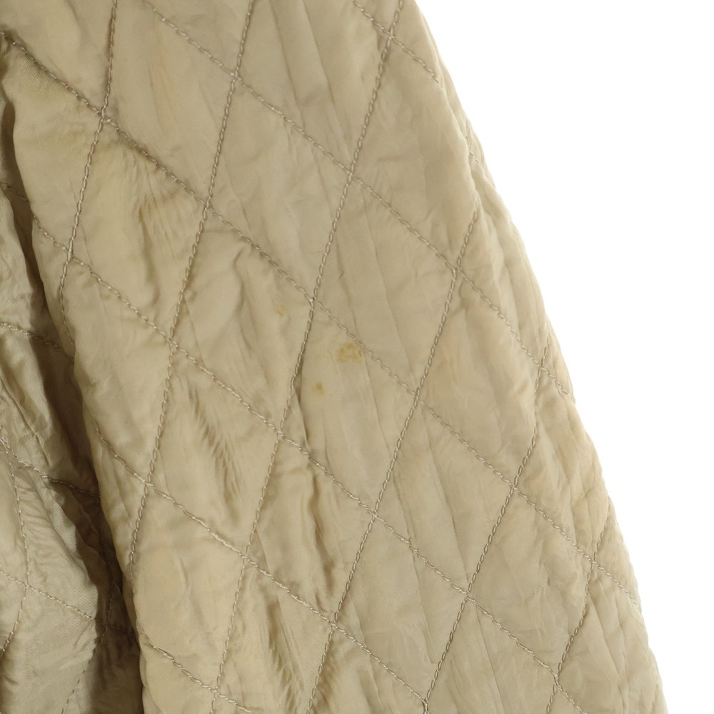 MONCLER(モンクレール) ROSELINE ノーカラー キルティング ジップアップジャケット ブラウン/ブラック 210934550600 レディース