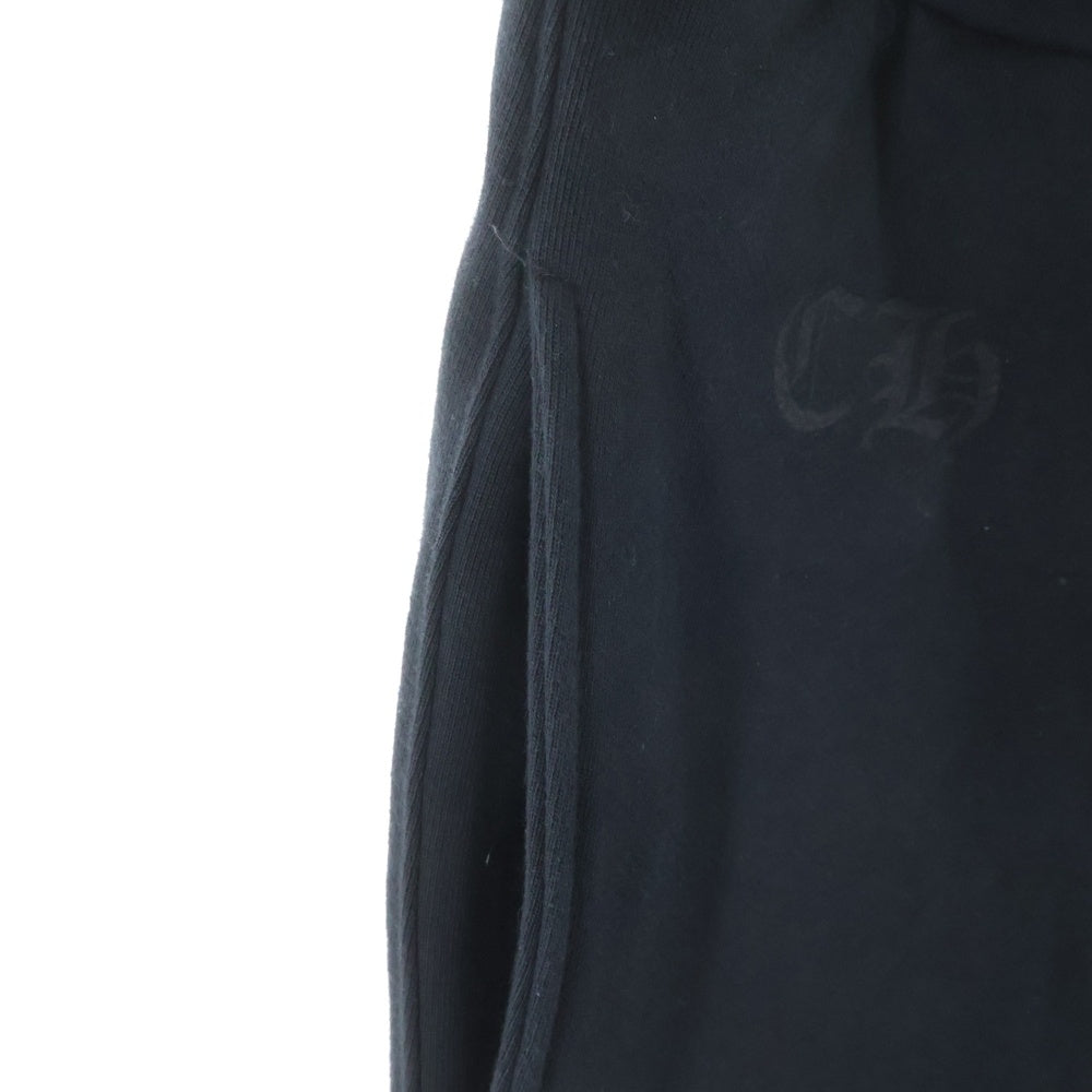 CHROME HEARTS(クロムハーツ) SWTSHRT PANTS フロントスクロールラベル サイドロゴ プリント スウェットパンツ ブラック
