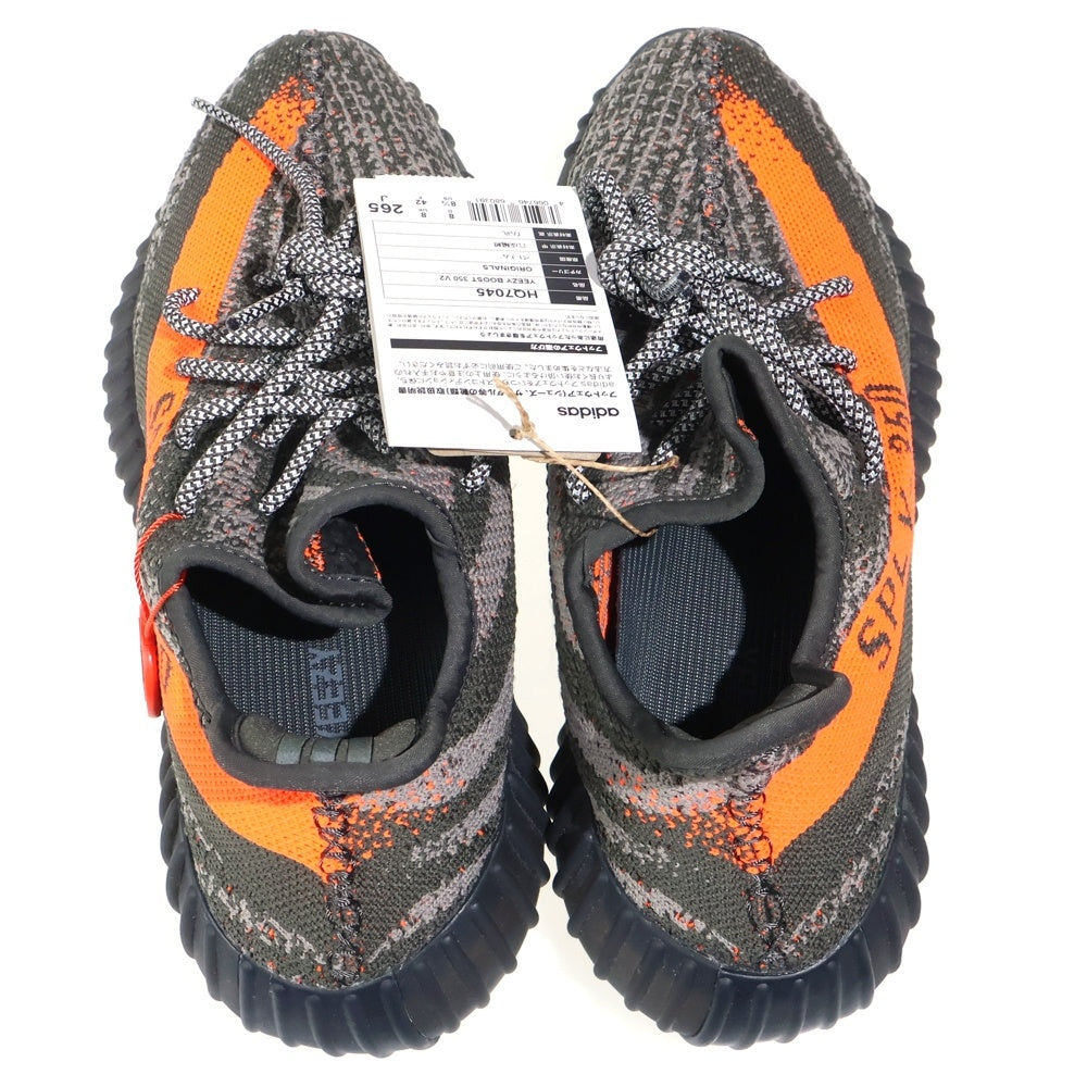 adidas(アディダス) ×YEEZY Boost 350V2 Carbon Beluga イージーブースト ローカットスニーカー シューズ ブラック HQ7045