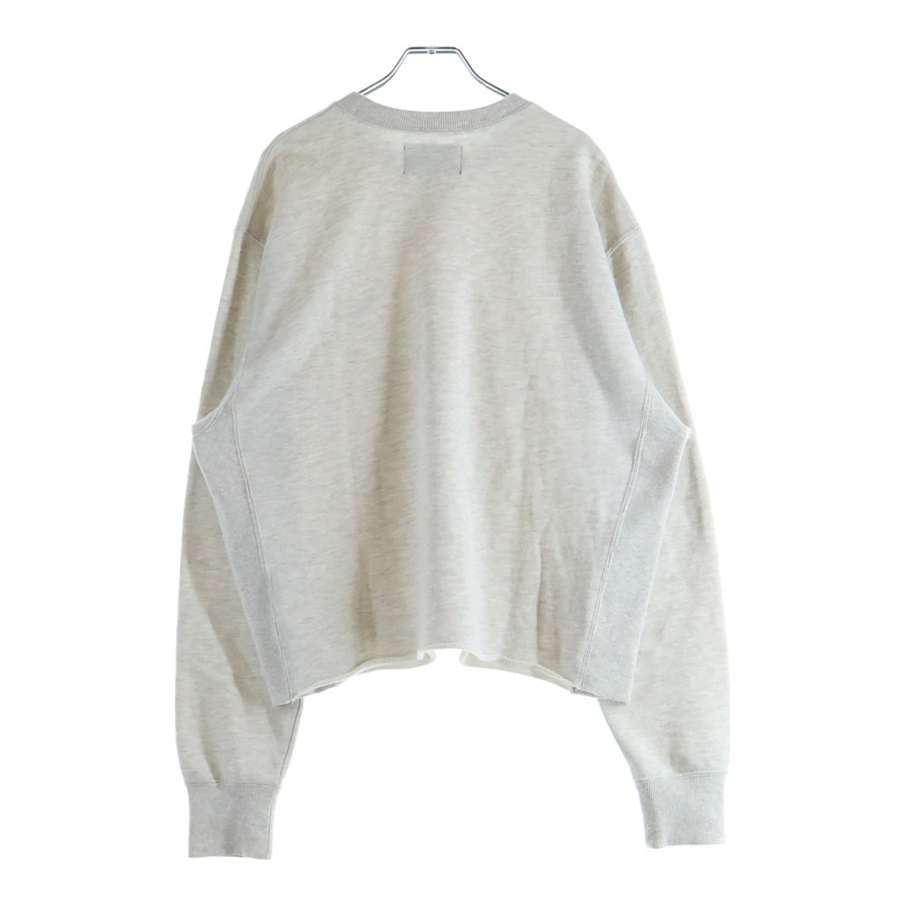 ATMOS(アトモス) 21SS CUT-OFF ロゴ刺繍 クルーネックスウェット グレー MAT21-S007