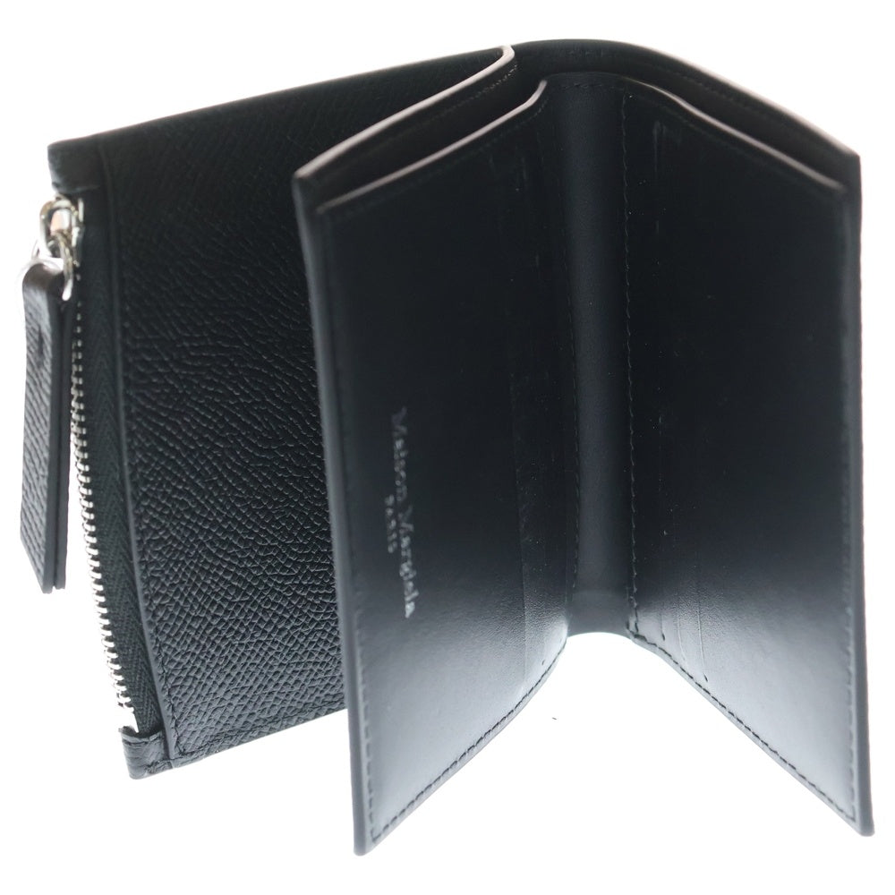 Maison Martin Margiela(メゾンマルタンマルジェラ) 四つタググレインレザー 二つ折り 財布 ウォレット ブラック SA1UI0020 P4745 レディース