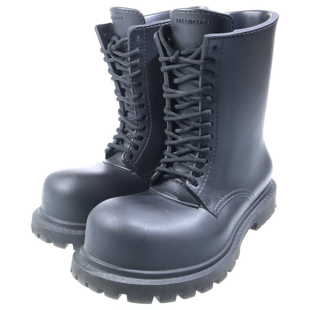 BALENCIAGA(バレンシアガ) STEROID BOOTS ステロイド レースアアップ ロングブーツ ブラック 717807