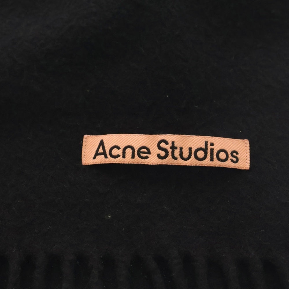 Acne Studios(アクネ ストゥディオズ) フリンジウールスカーフ ウールマフラー ブラック