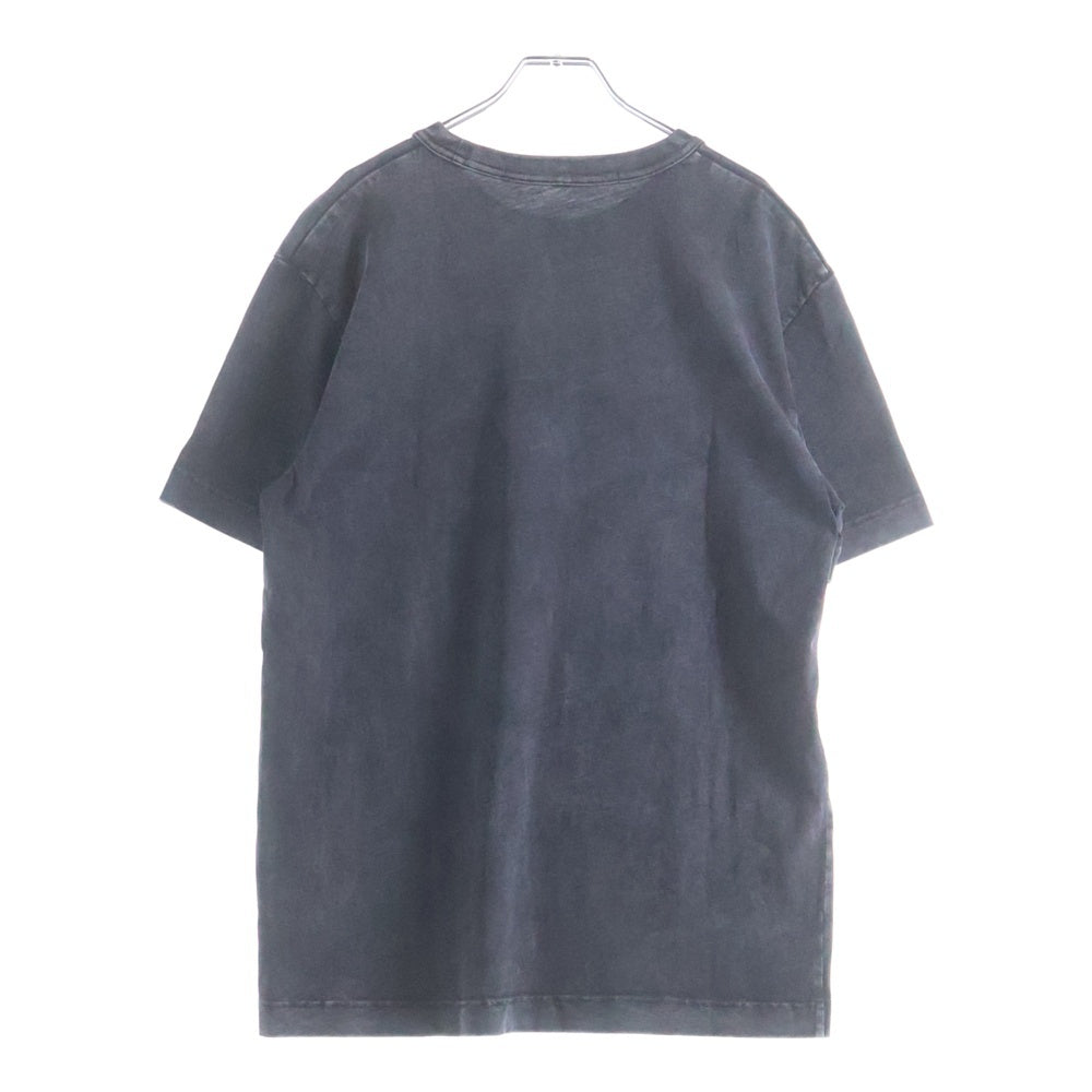 ALEXANDER WANG(アレキサンダーワン) ハイツイストジャージーアシッドウォッシュ半袖Tシャツ カットソー ダークグレー UCC2221527