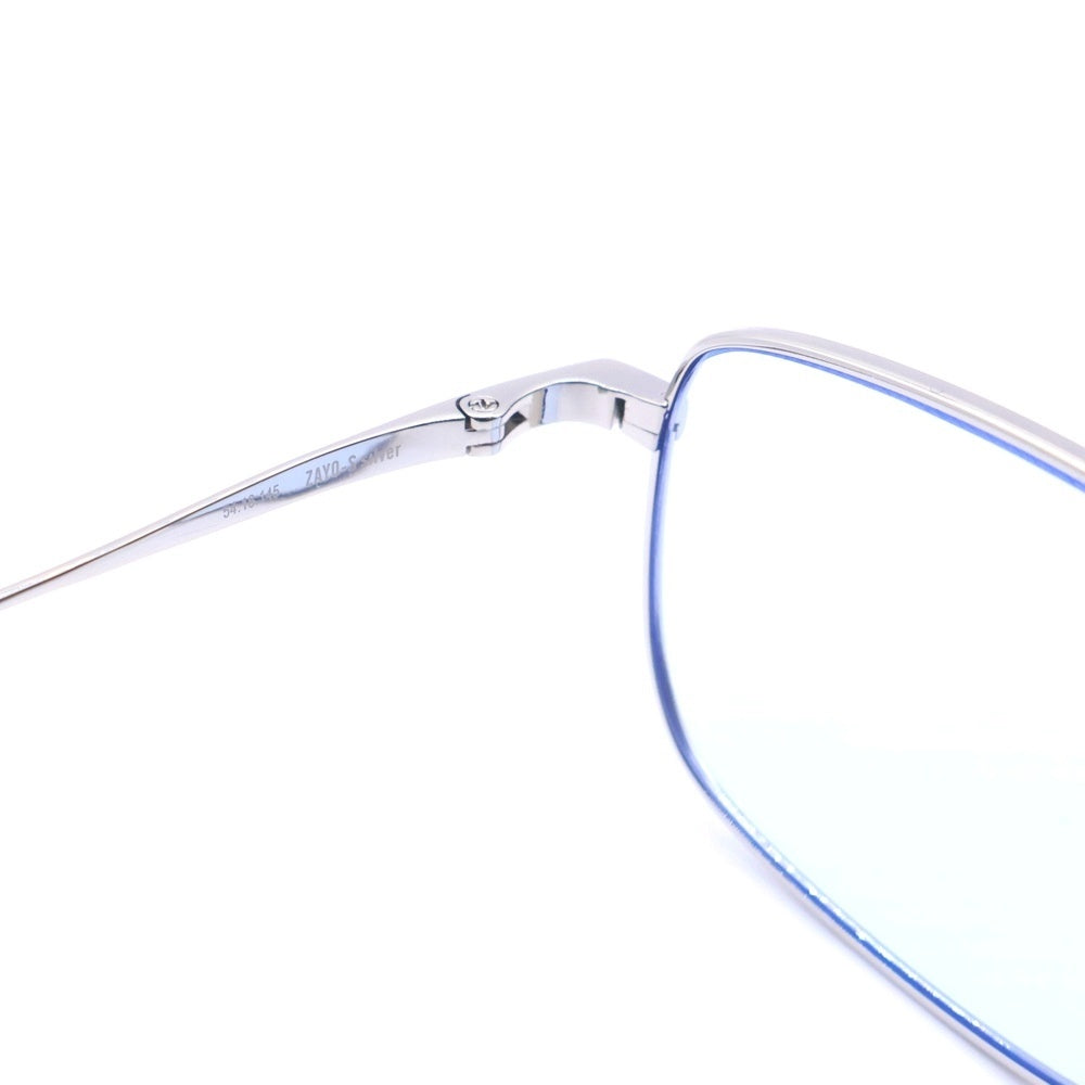 NO BRAND(ノーブランド) BLUE ELEPHANT ブルー リムレスサングラス メガネ シルバー/ブルー