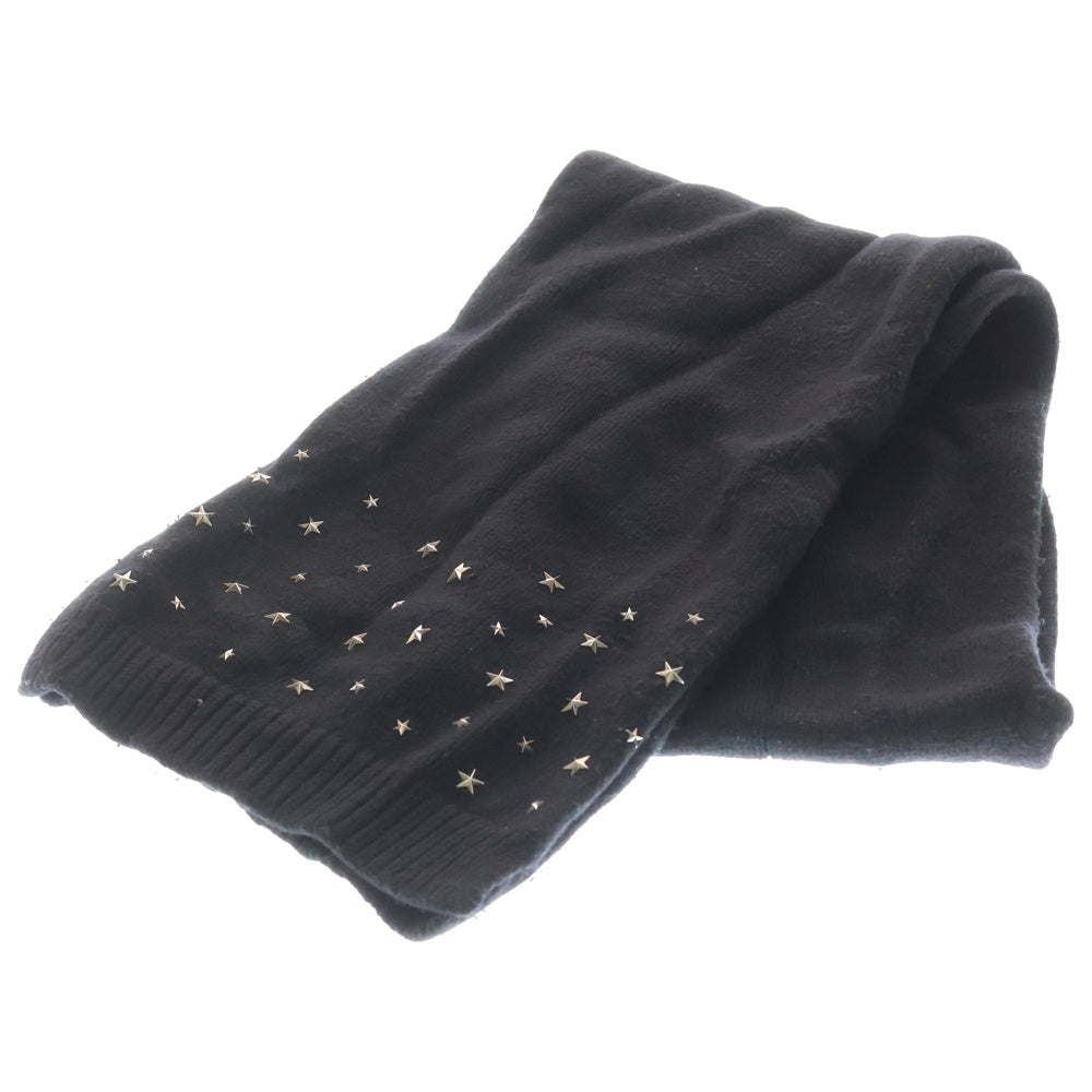 JIMMY CHOO(ジミーチュウ) スタースタッズ マフラー ブラック