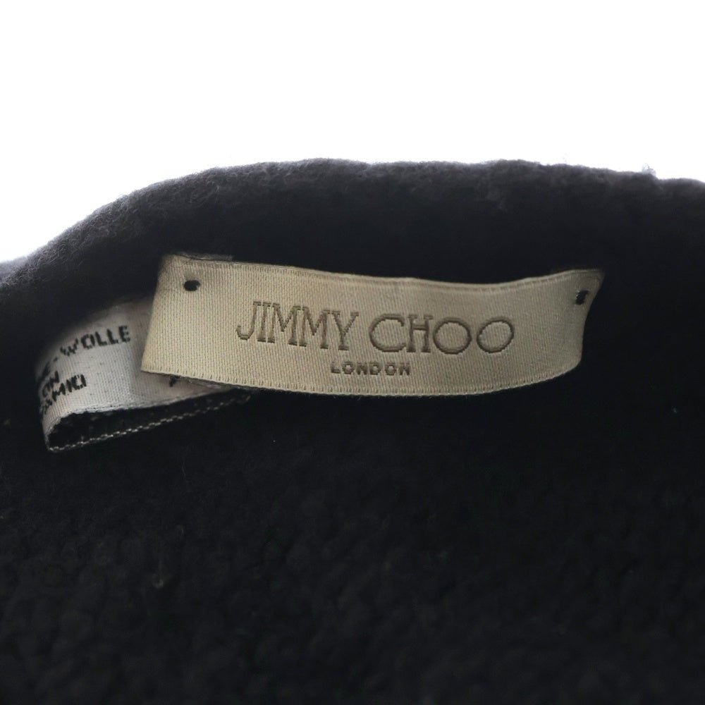 JIMMY CHOO(ジミーチュウ) スタースタッズ マフラー ブラック
