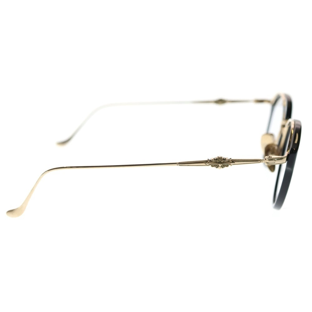 CHROME HEARTS(クロムハーツ) DIG BIG ディッグビッグ ボストンサングラス メガネ ブラック/ゴールド