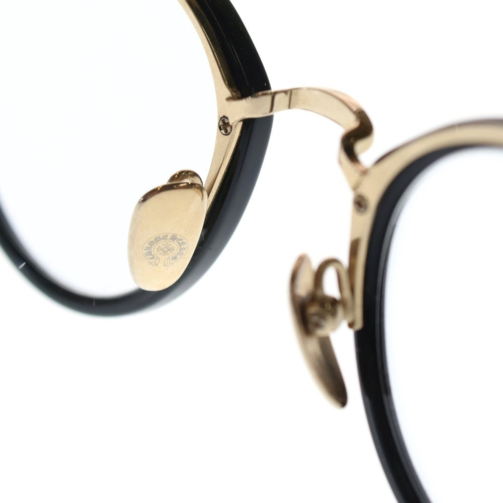 CHROME HEARTS(クロムハーツ) DIG BIG ディッグビッグ ボストンサングラス メガネ ブラック/ゴールド