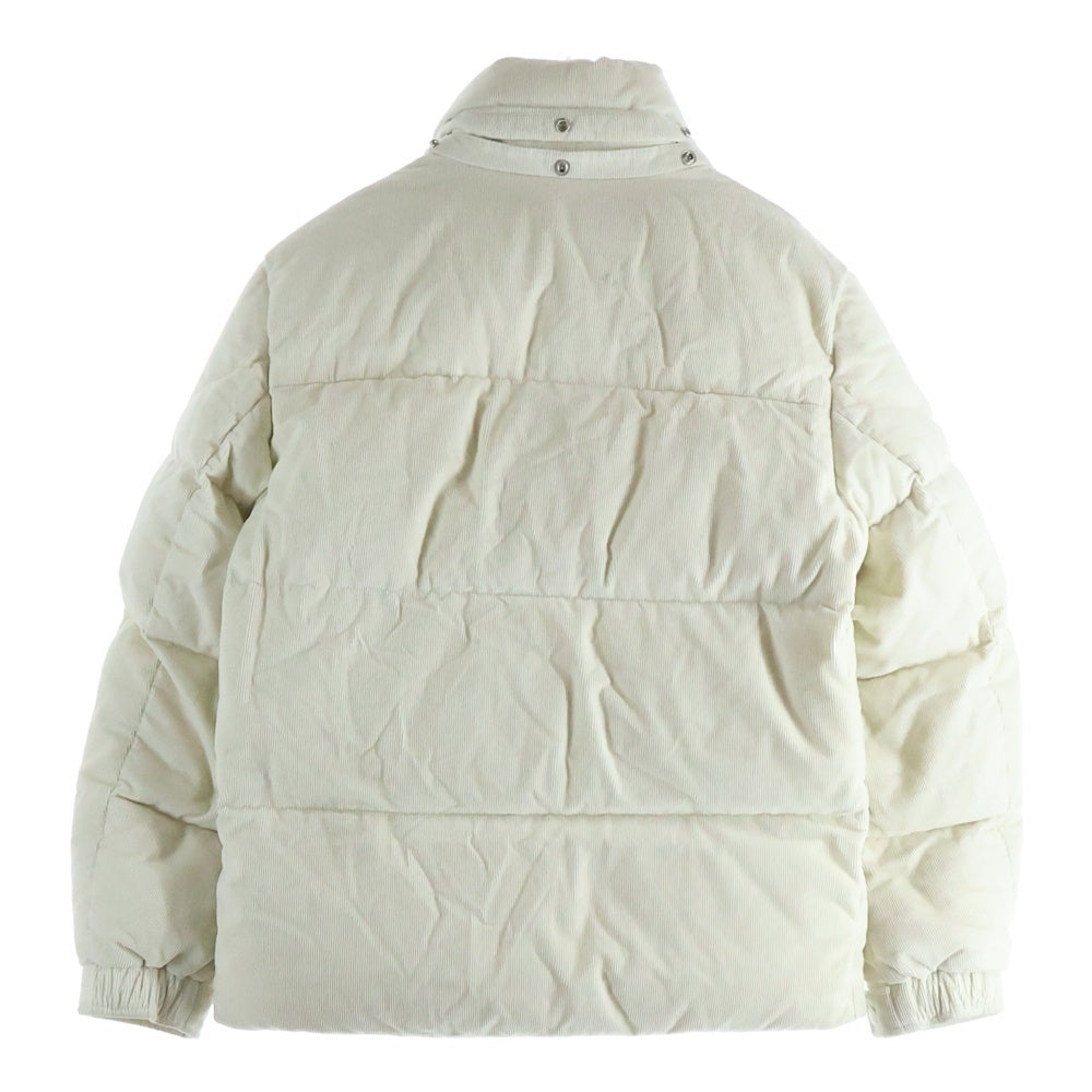 MONCLER(モンクレール) VIGNEMALE GIUBBOTTO ロゴワッペン コーデュロイ ダウンジャケット 中綿ジャケット ホワイト F20911B58000 549H4