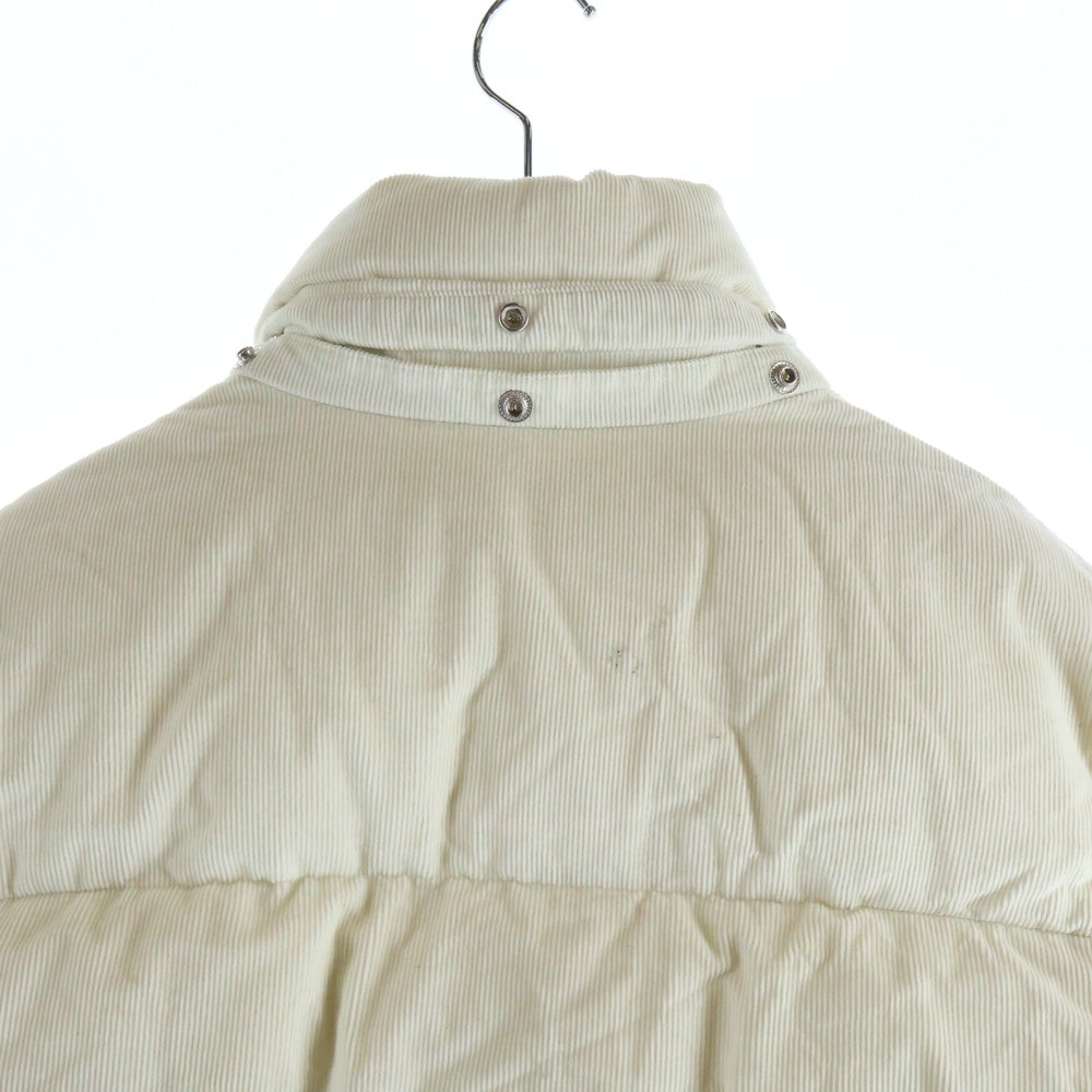 MONCLER(モンクレール) VIGNEMALE GIUBBOTTO ロゴワッペン コーデュロイ ダウンジャケット 中綿ジャケット ホワイト F20911B58000 549H4