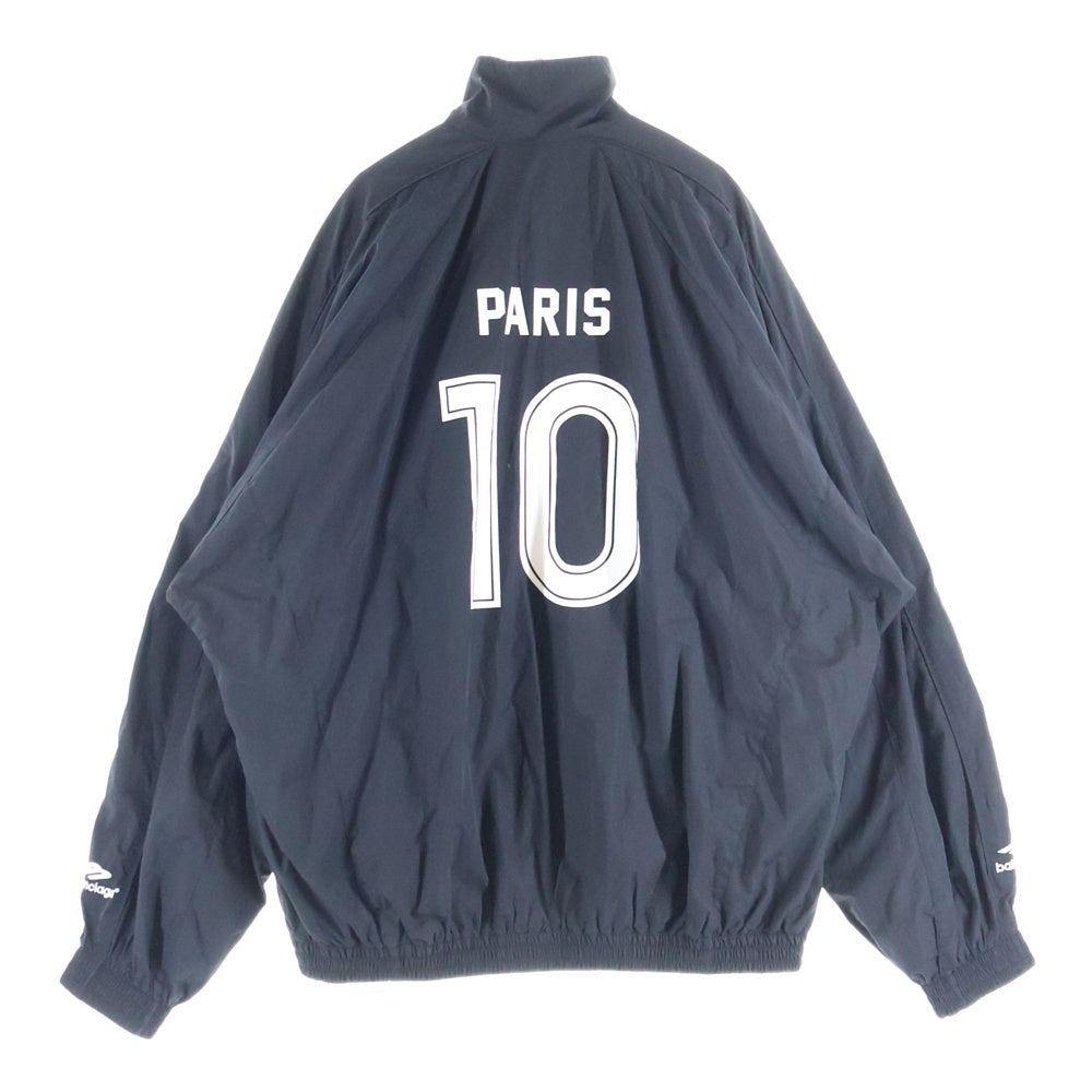 BALENCIAGA(バレンシアガ) 24SS Paris Soccer Track Jacket サッカー トラックジャケット ナイロン ブラック 780884 TPQ38