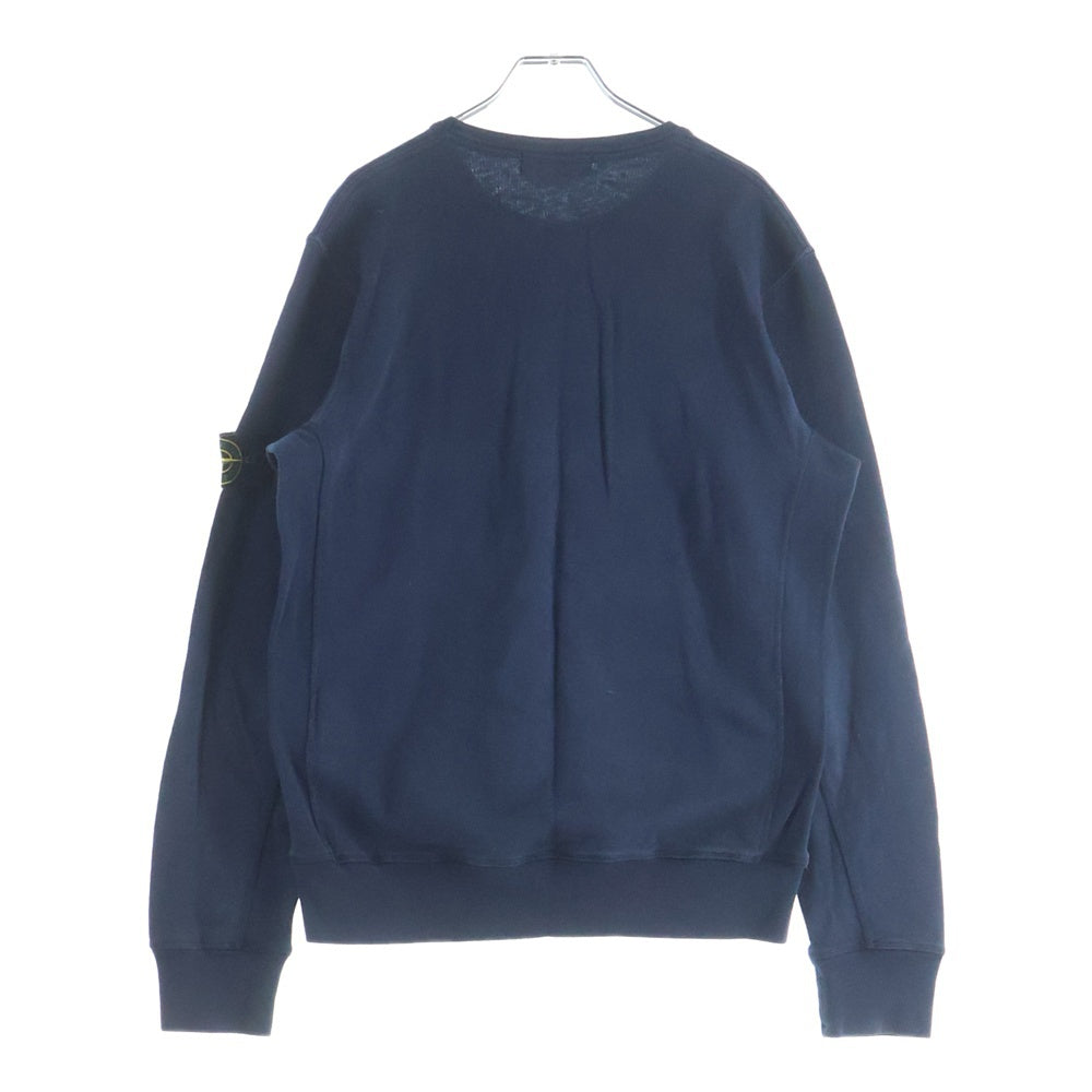 STONE ISLAND(ストーンアイランド) CREWNECK COTTON SWEATSHIRT クルーネックコットンスウェット トレーナー ネイビー 601565360