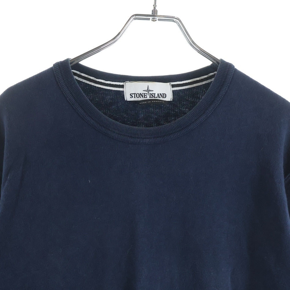 STONE ISLAND(ストーンアイランド) CREWNECK COTTON SWEATSHIRT クルーネックコットンスウェット トレーナー ネイビー 601565360