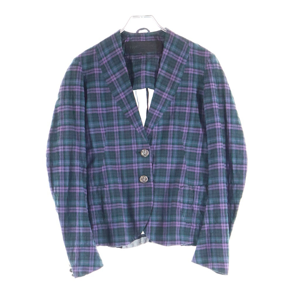 CHROME HEARTS(クロムハーツ) ノーカラーチェック2ボタンジャケット レディース マルチ