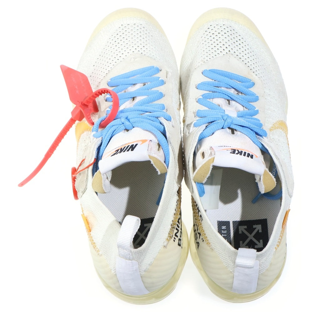 NIKE(ナイキ) ×OFF-WHITE THE 10 AIR VAPORMAX FK AA3831-100 オフホワイト ザテン エアヴェイパーマックス フライニット ローカットスニーカー ホワイト US10/28cm