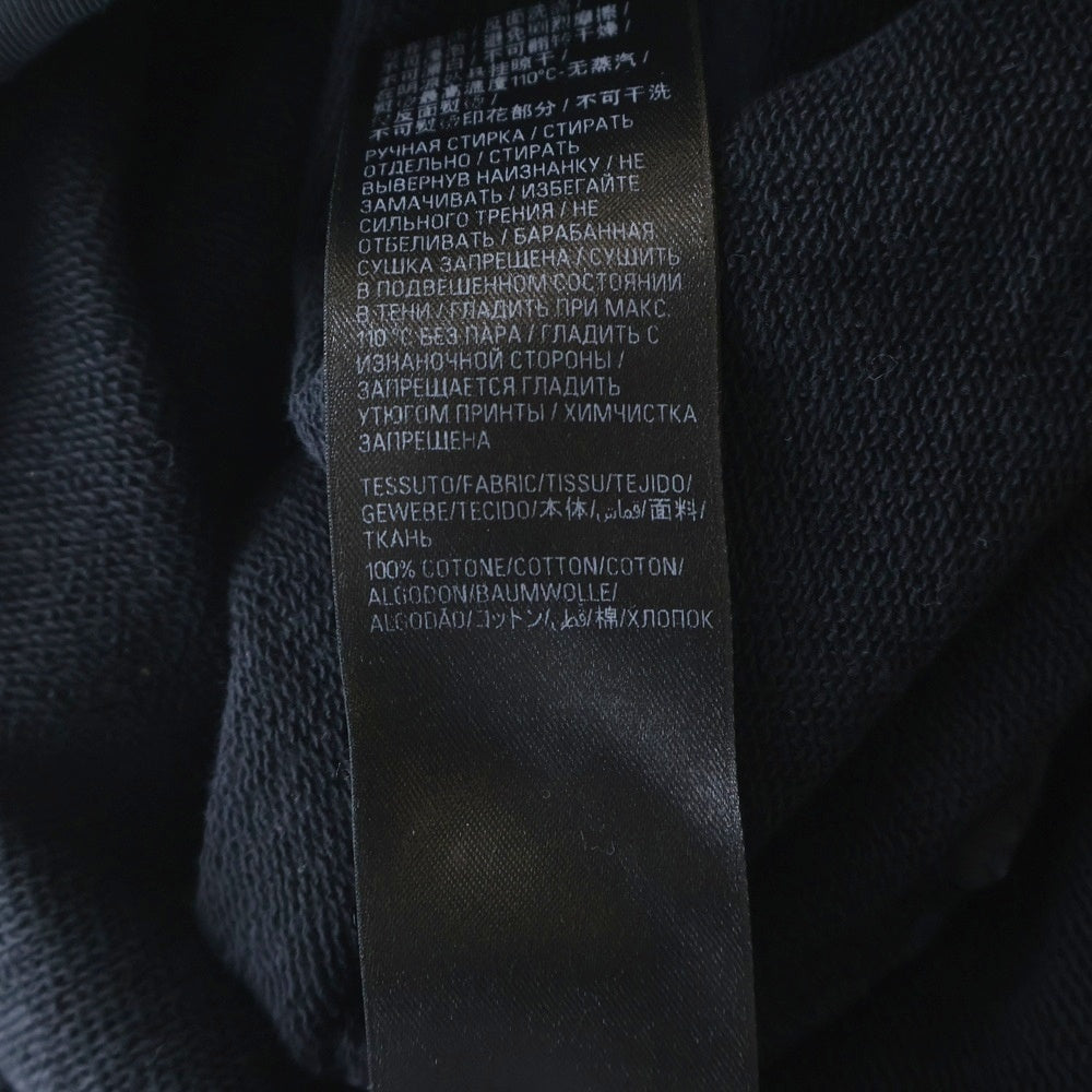 BALENCIAGA(バレンシアガ) 23SS Tape Type Ripped Pocket Hoodie テープロゴ プルオーバーフーディー パーカー ブラック 744190 TOVB1