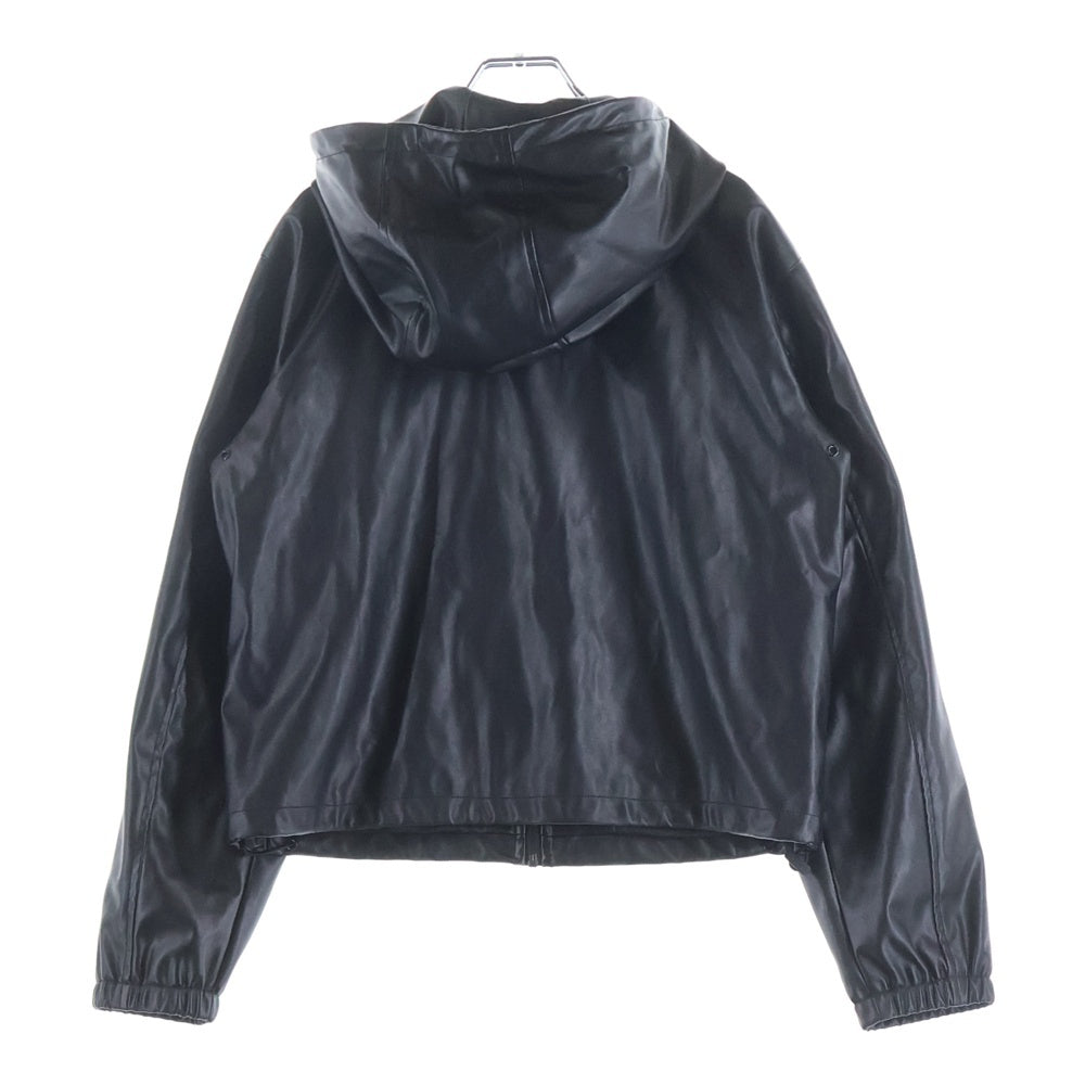 DIESEL(ディーゼル) フェイクレザージップアップジャケット フード付きジャケット ブラック A13407