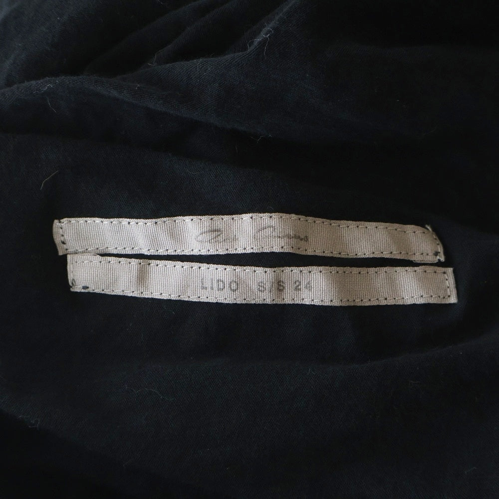 Rick Owens(リックオウエンス) 24SS コレクションライン 変形タンクトップ タスキTシャツ ブラック RR01D3120-UC