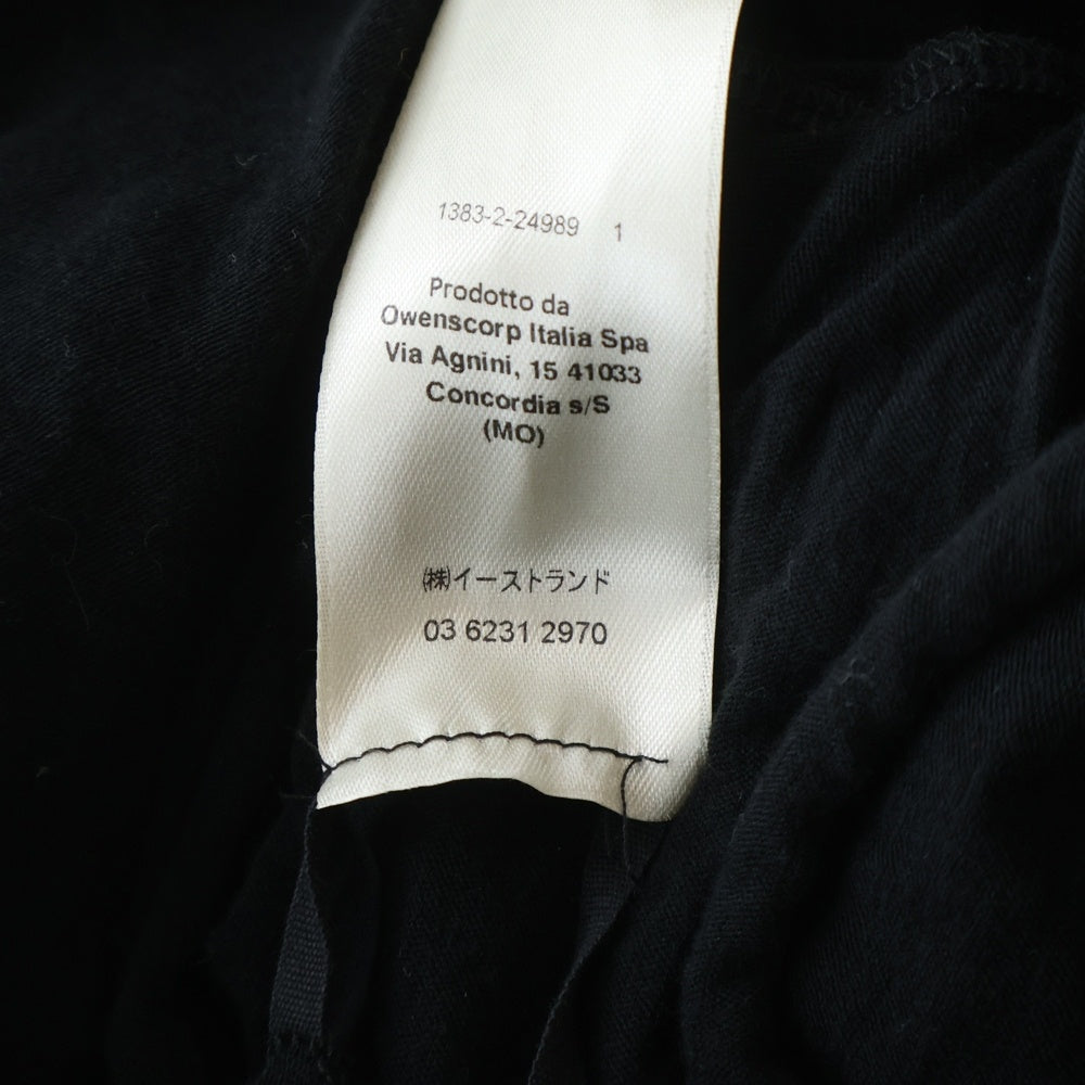 Rick Owens(リックオウエンス) 24SS コレクションライン 変形タンクトップ タスキTシャツ ブラック RR01D3120-UC