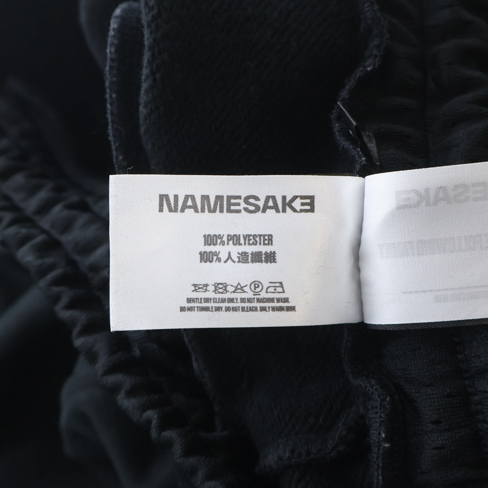 NAMESAKE(ナメサケ) 24AW 変形スウェットパンツ ジョガーパンツ ブラック