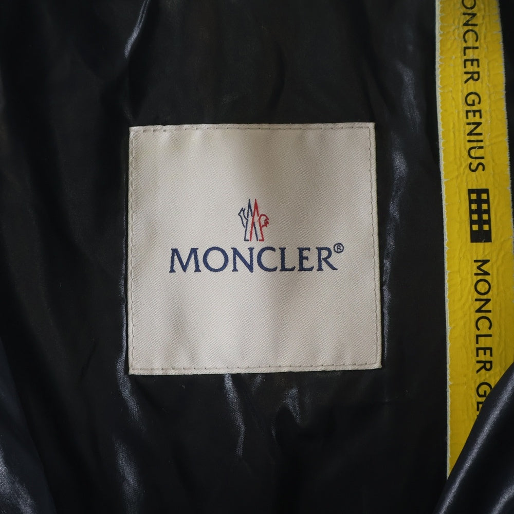 MONCLER(モンクレール) ×Palm Angels CHERITH GIUBBOTTO ×パームエンジェルス ロゴパッチ ナイロンダウンジャケット ブラック J209L1A00014