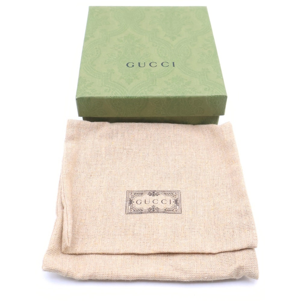 GUCCI(グッチ) GGロゴ二つ折り財布 ブラック GD金具 428725