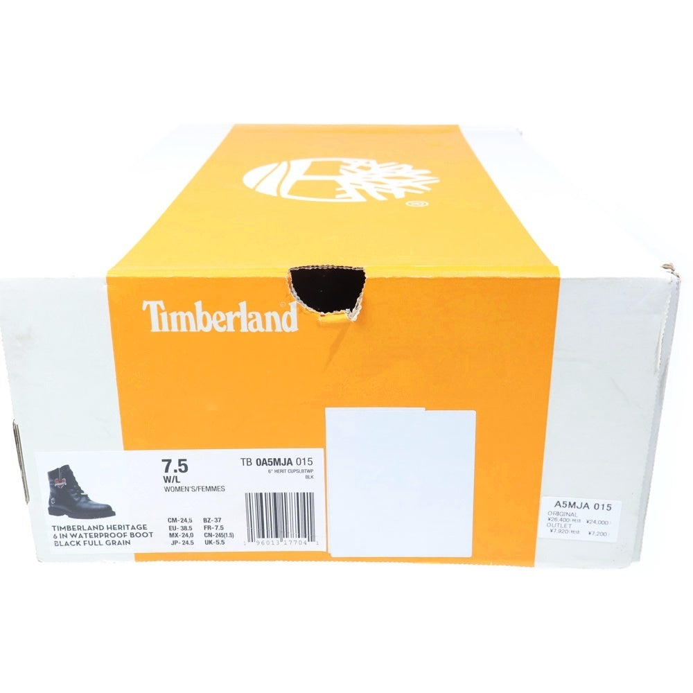 Timberland(ティンバーランド) 6IN Hert BT Cupsole カップソール レザー ブーツ レディース ブラック 0A5MJA