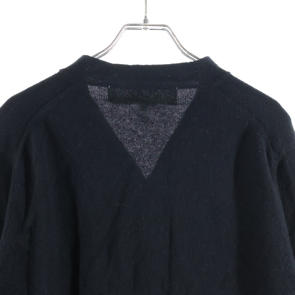 PLAY COMME des GARCONS(プレイコムデギャルソン) ハートロゴパッチ ニットカーディガン ブラック AZ-N062