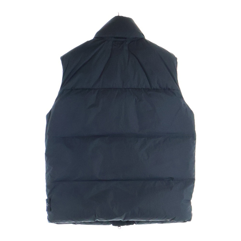 STONE ISLAND(ストーンアイランド) 23AW GARMENT DYED CRINKLE REPS RECYCLED NYLON DOWN VEST ガーメント ダイド クリンクル レップス リサイクルド ナイロン ダウン ベスト ブラック 7915G0423