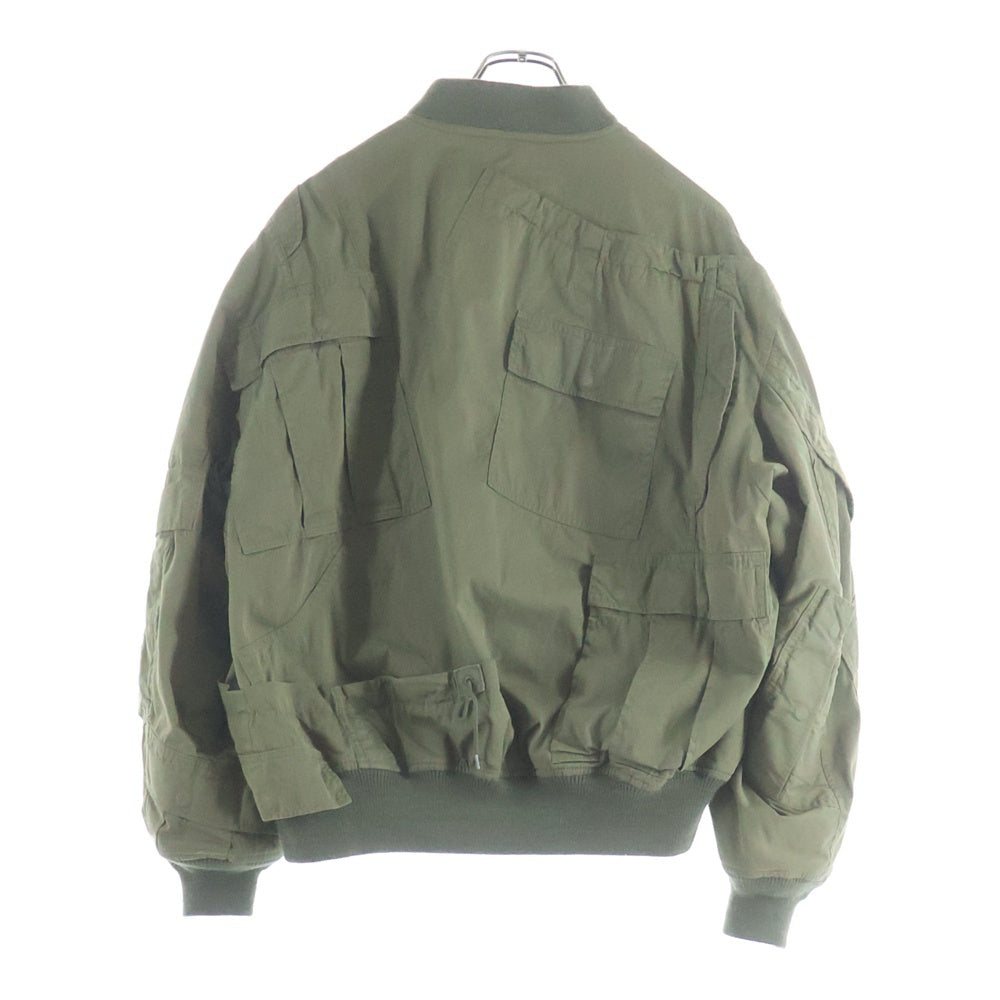 JUNYA WATANABE COMME des GARCONS(ジュンヤワタナベ コムデギャルソン) 25AW × Rubuild by Needles MA-1 ニードルズ エムエーワン 中綿ボンバージャケット カーキ WP-J902