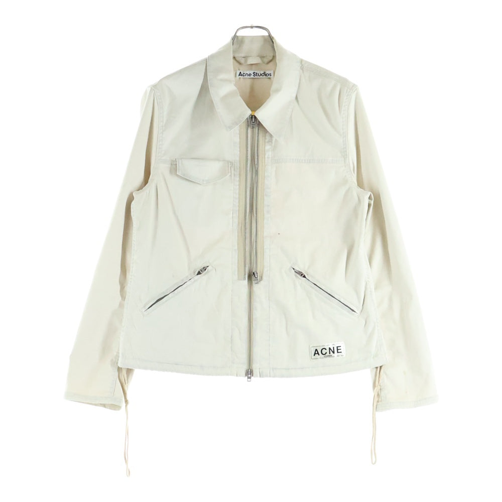 Acne Studios(アクネ ストゥディオズ) Faux Suede Jacket スエード ジップアップジャケット ブルゾン ホワイト B90756