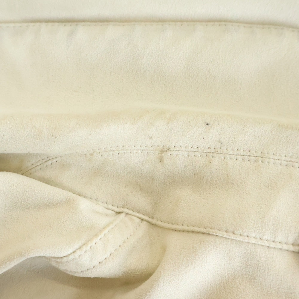 Acne Studios(アクネ ストゥディオズ) Faux Suede Jacket スエード ジップアップジャケット ブルゾン ホワイト B90756