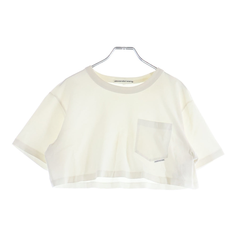 ALEXANDER WANG(アレキサンダーワン) クロップドTシャツ カットソー ホワイト 1CC2221635 レディース