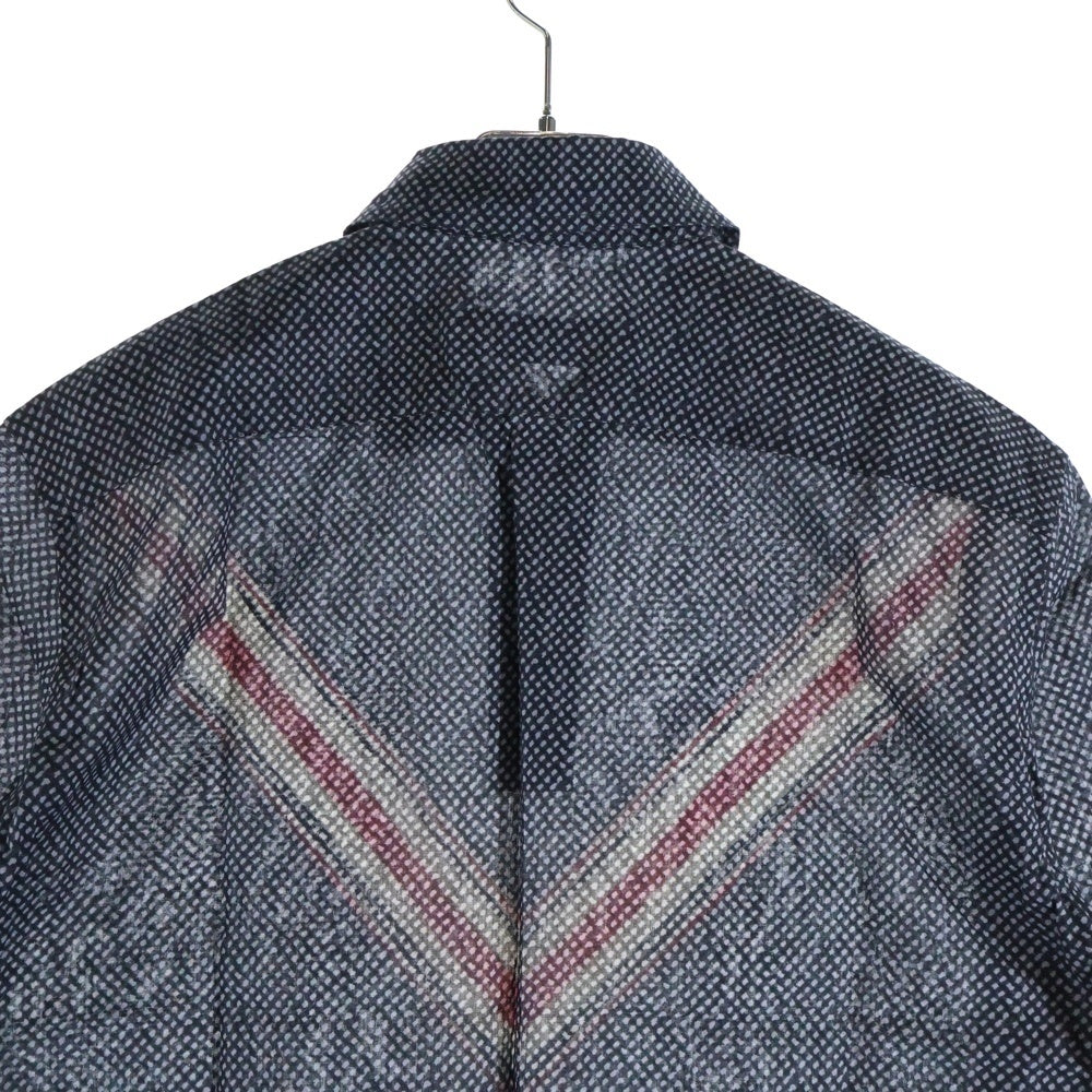 LOUIS VUITTON(ルイヴィトン) 15SS 総柄デザイン コットン半袖ポロシャツ ネイビー RM151H7S72WB9T