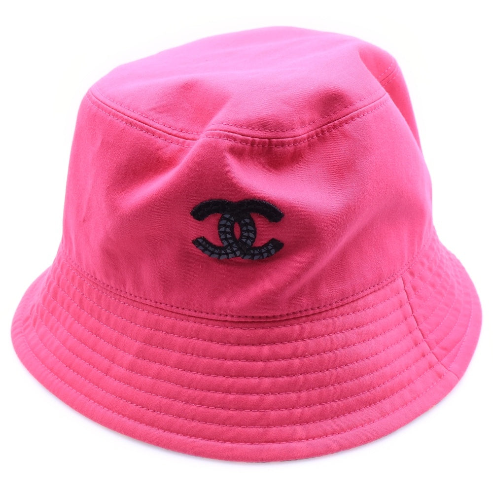 CHANEL(シャネル) リバーシブル ココマーク バケットハット ピンク AA9699 レディース