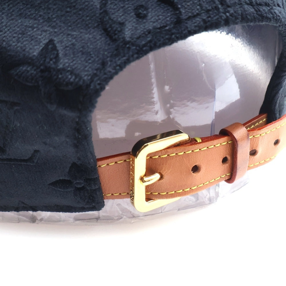 LOUIS VUITTON(ルイヴィトン) モノグラム ベルベット ベースボールキャップ 帽子 ブラック MP3409 レディース